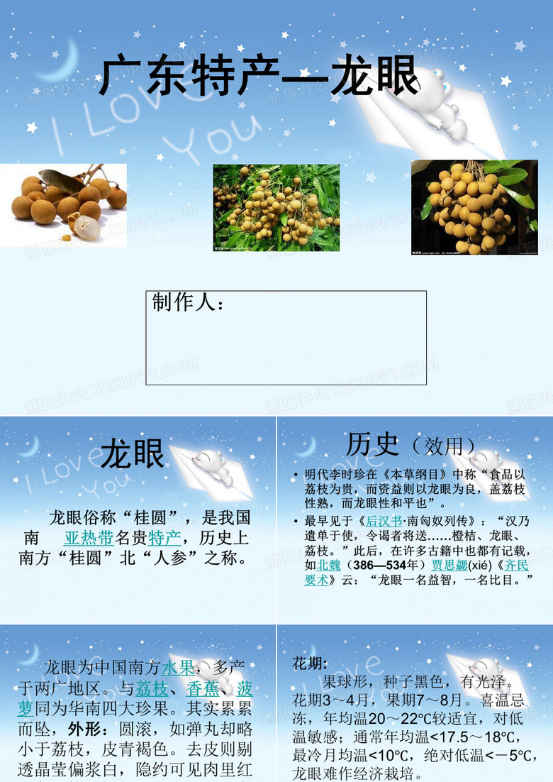 龙眼资料简介PPT