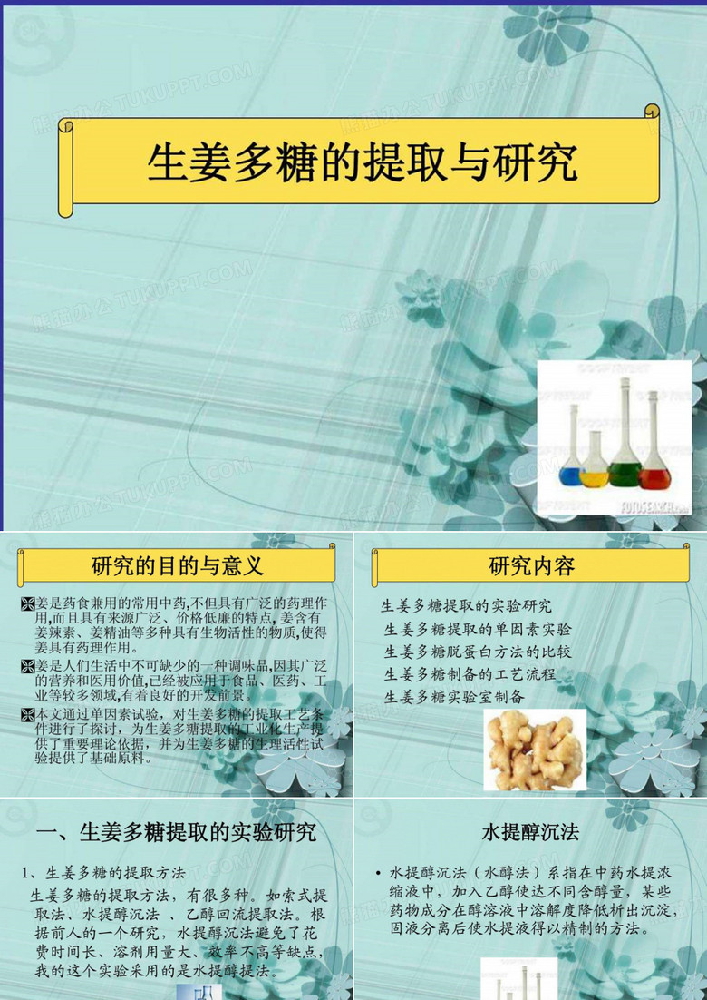 生姜多糖的提取.ppt