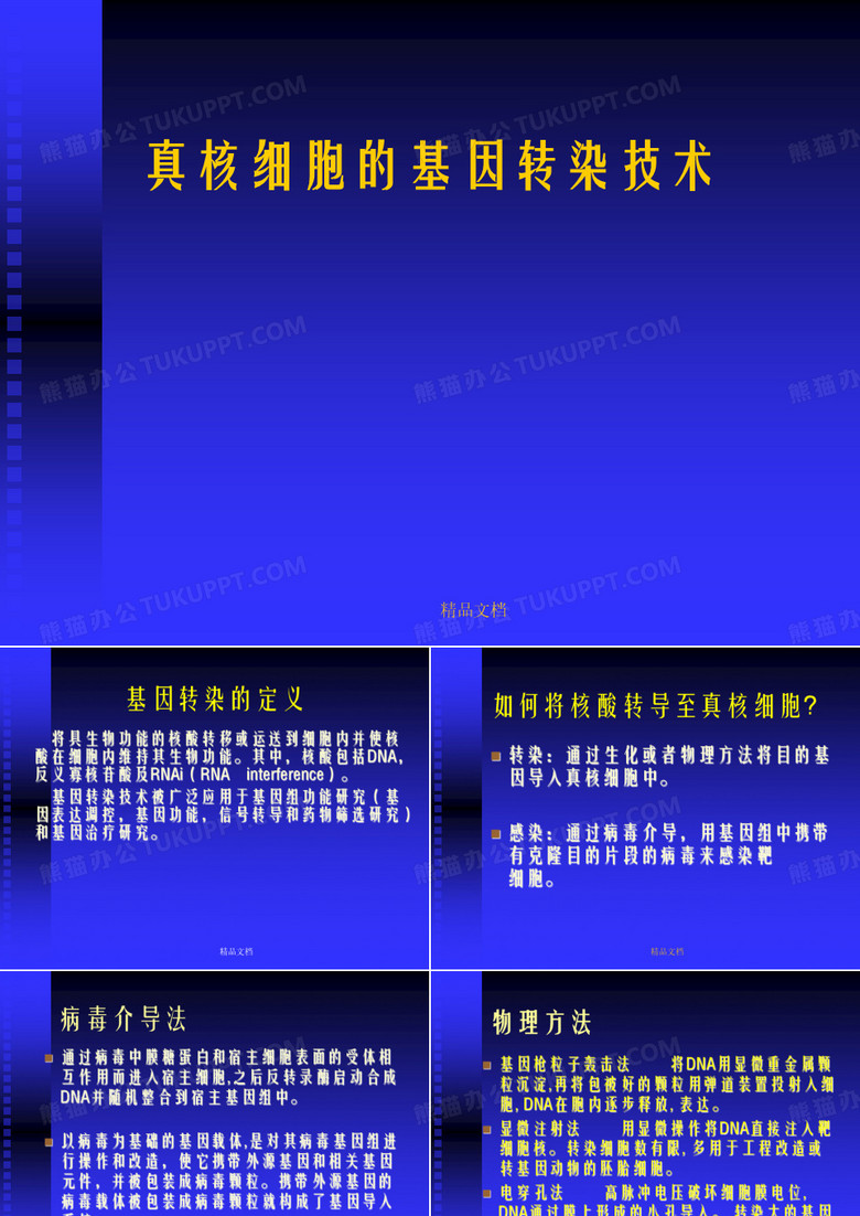 真核细胞的基因转染技术