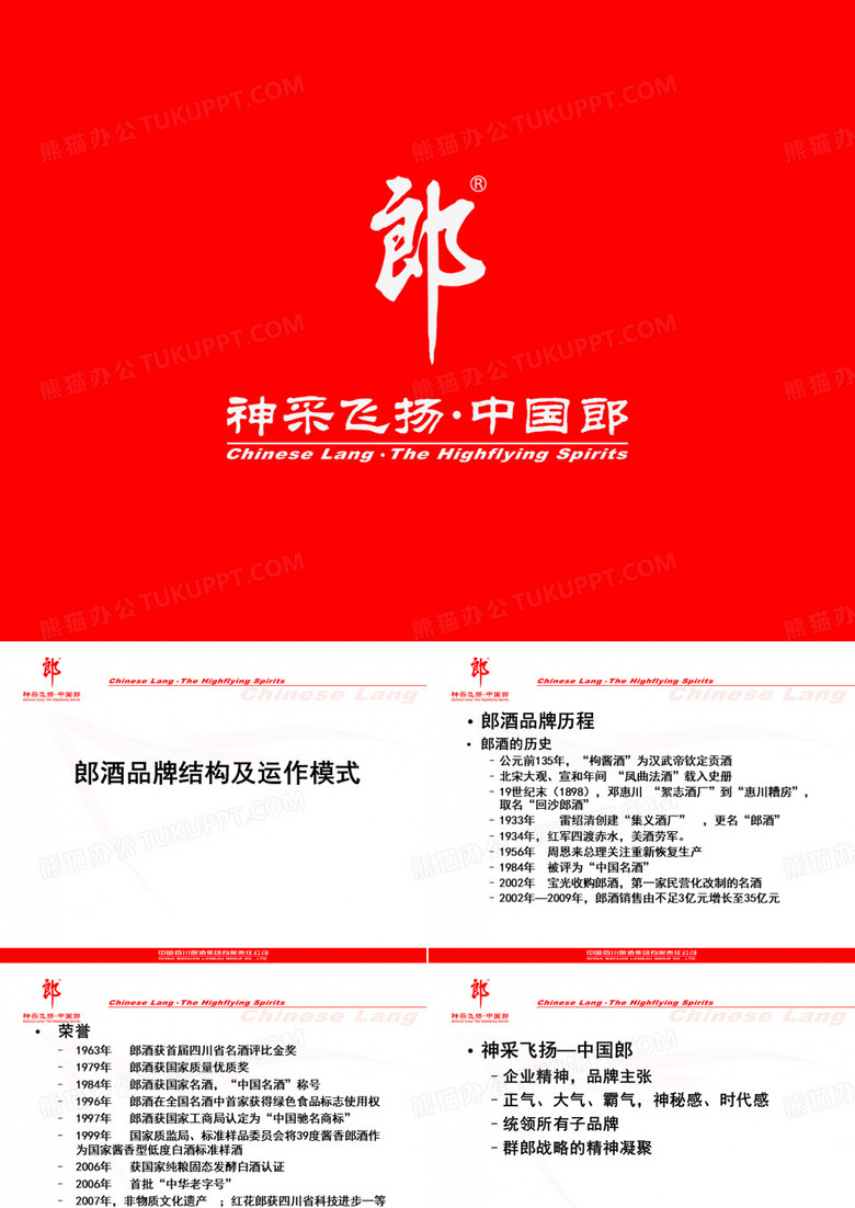 郎酒品牌及产品结构
