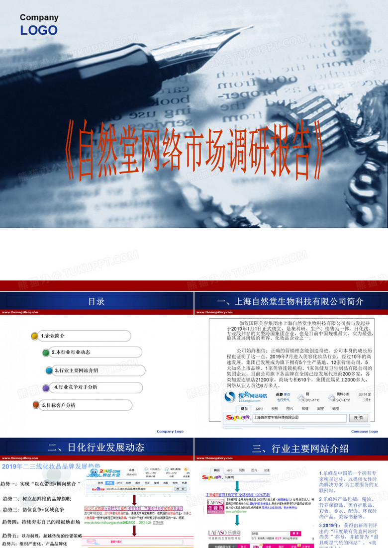 自然堂网络市场调研报告-