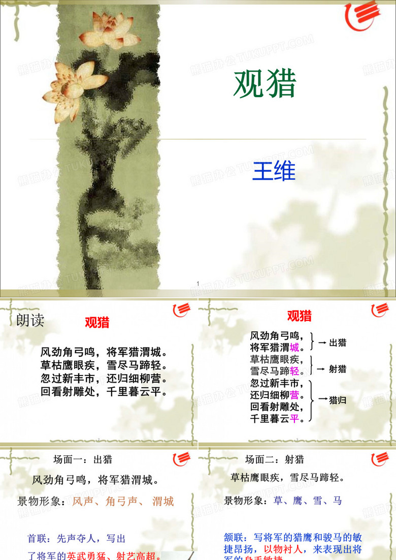王维观猎ppt课件