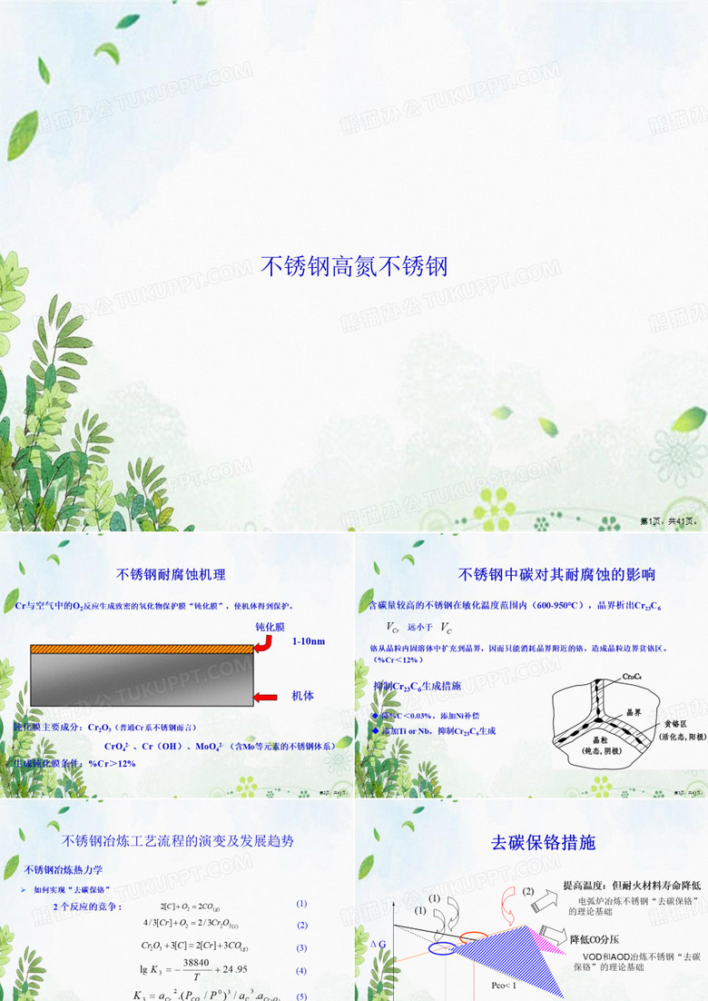 不锈钢高氮不锈钢讲课文档