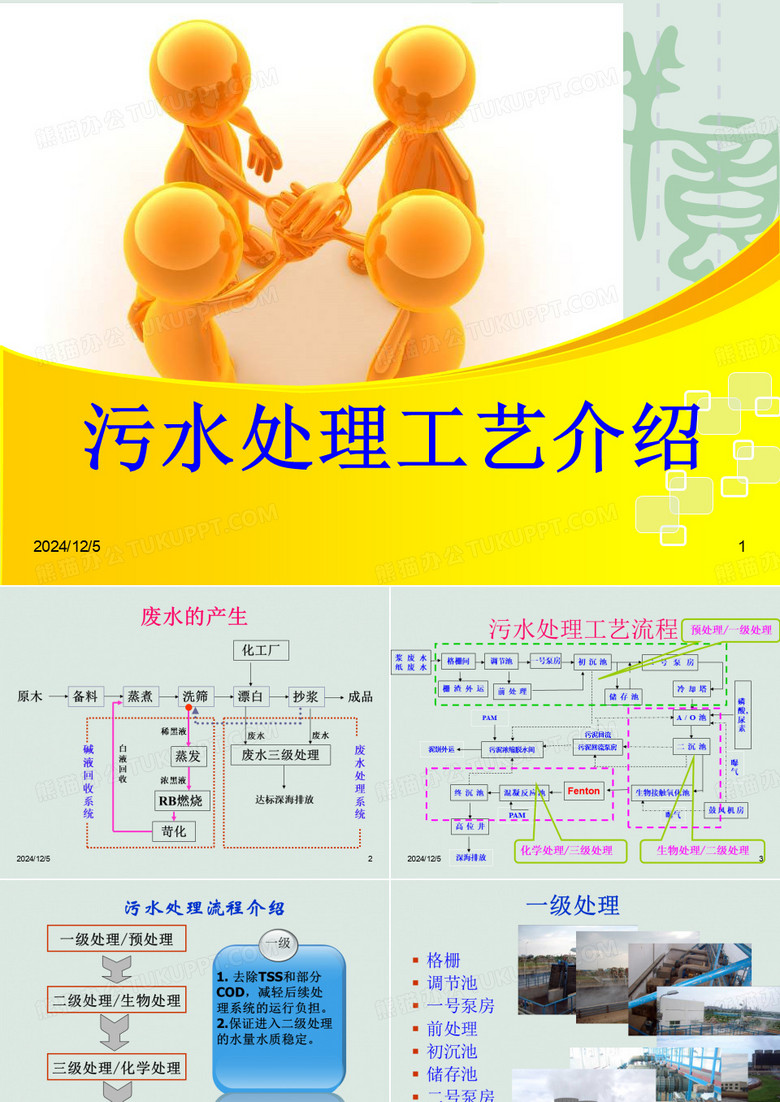 污水厂工艺流程简介