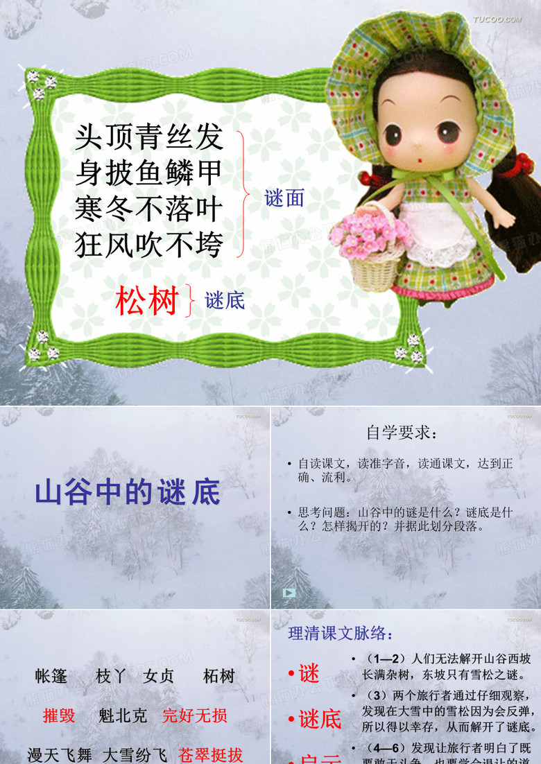 《山谷中的谜底》1课件