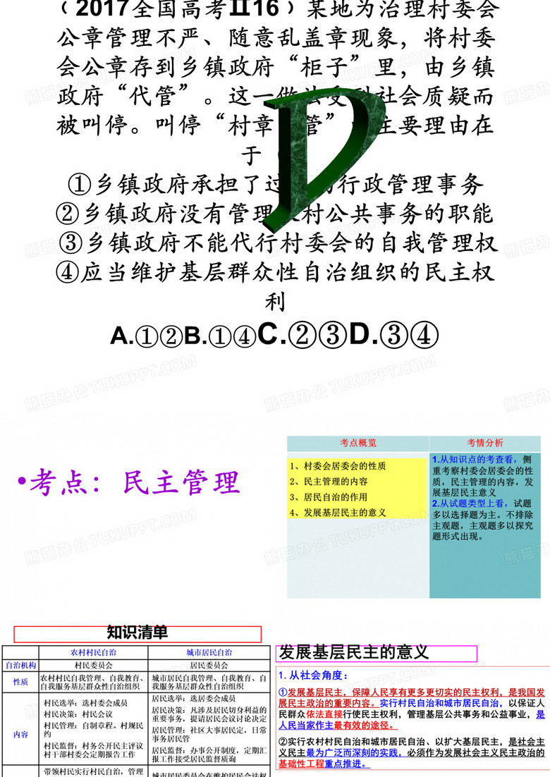 民主管理与民主监督