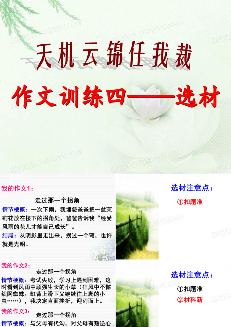 作文选材