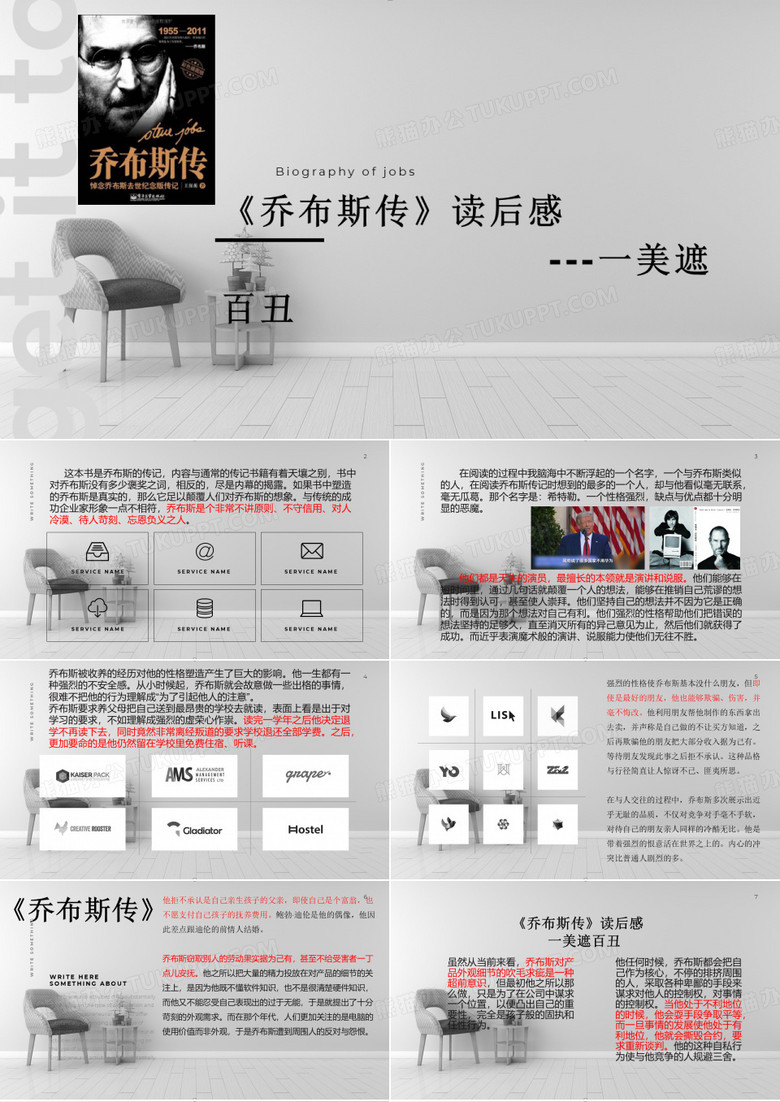 《乔布斯传》读后感ppt