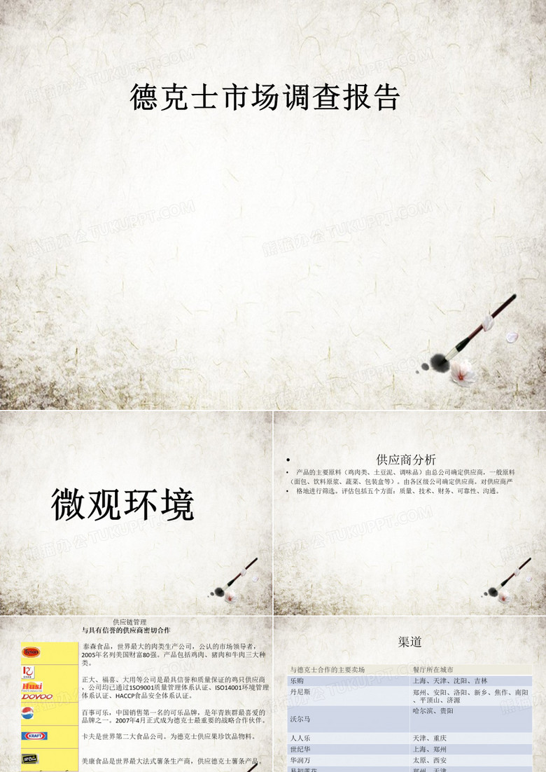 德克士市場調(diào)查報告