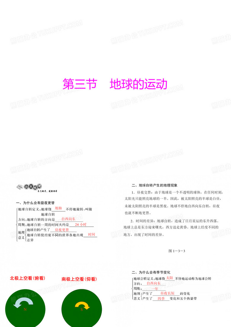 七年级地理地球的运动