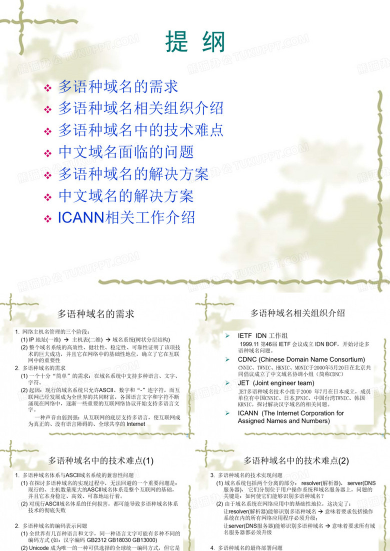 多语种域名及中文域名技术发展状况报告