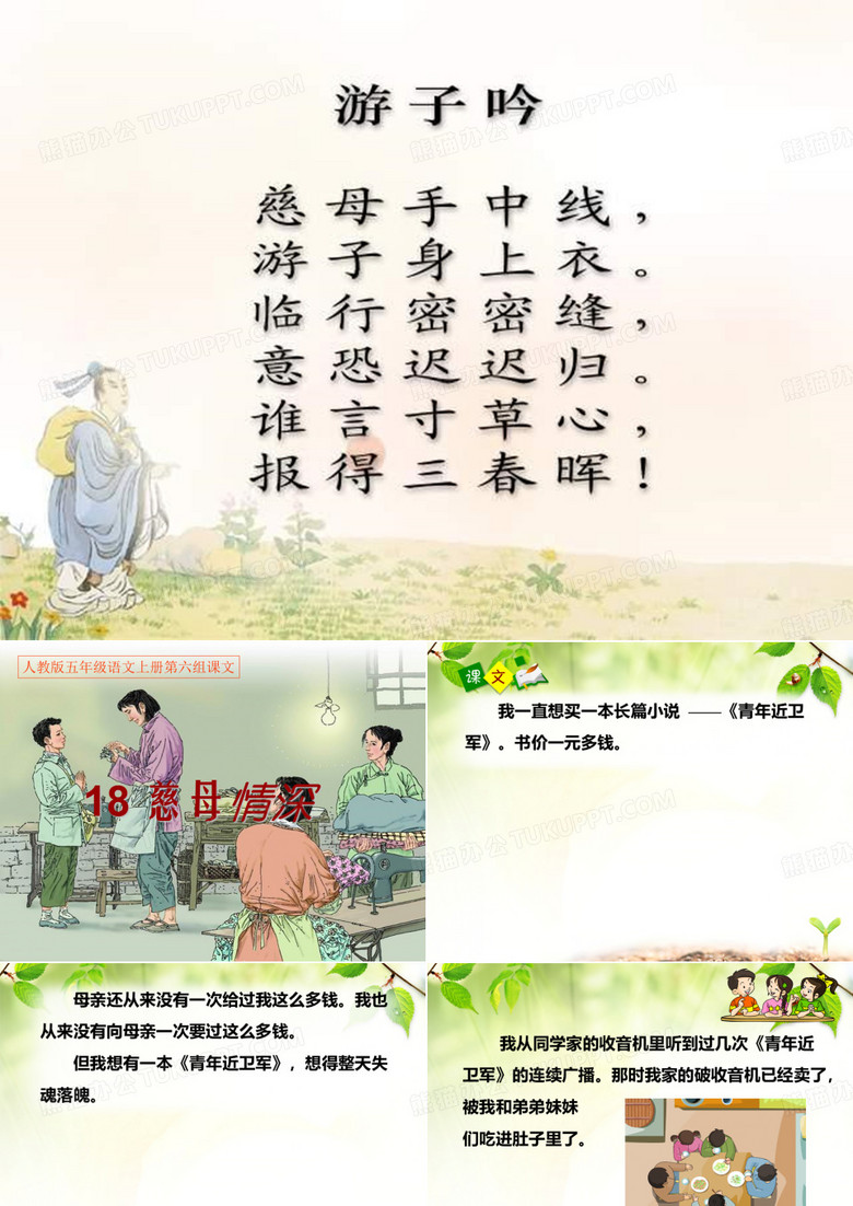 五年级语文《慈母情深》课件