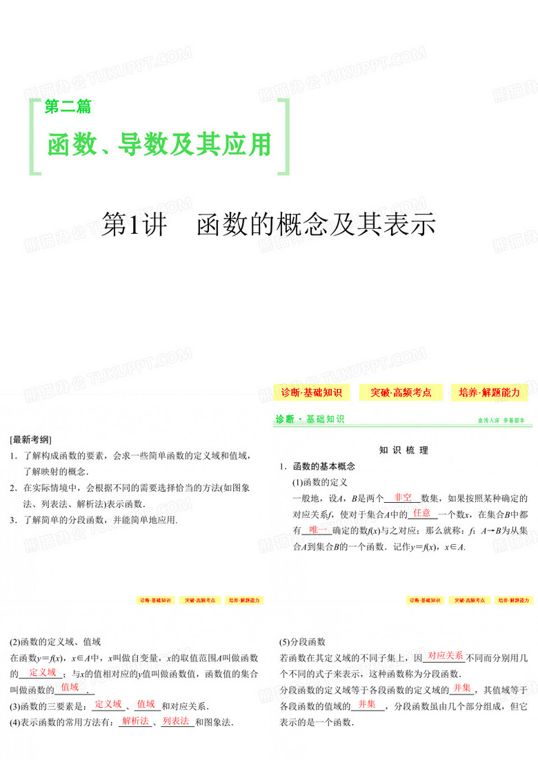 函数的概念及其表示