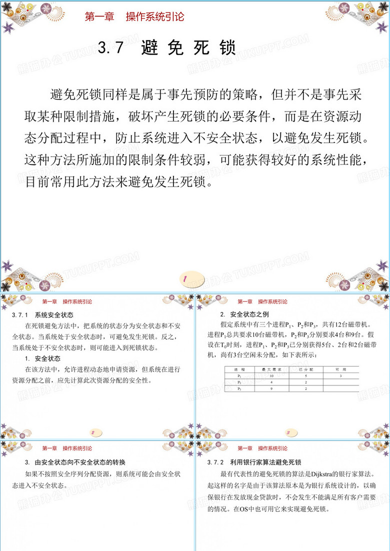 操作系统-避免死锁