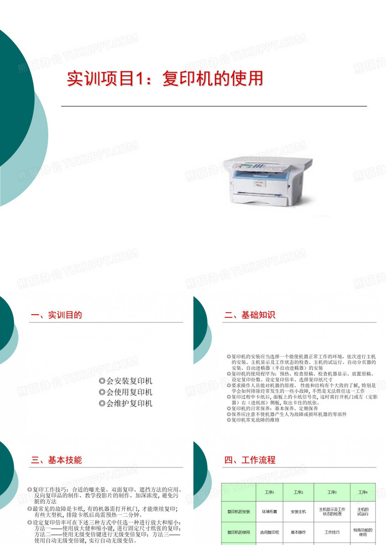复印机的使用