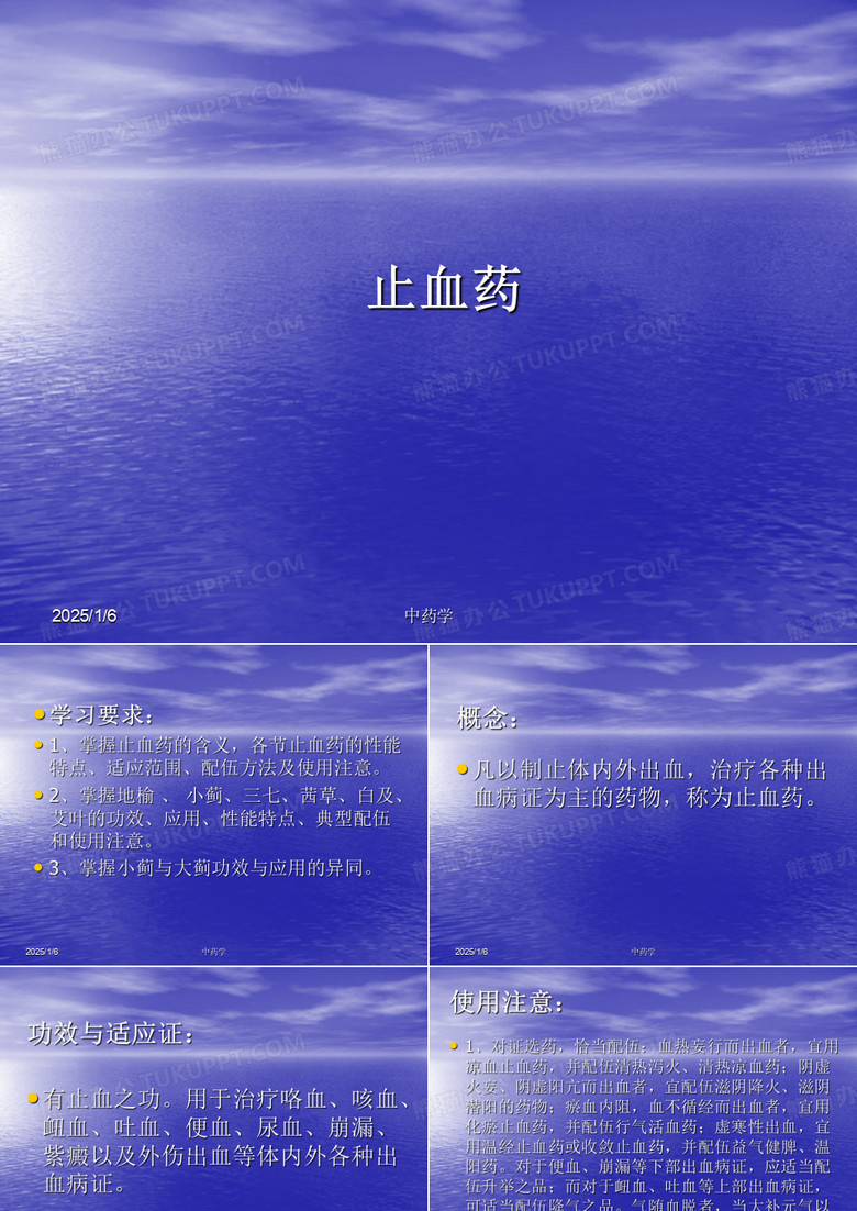 止血药