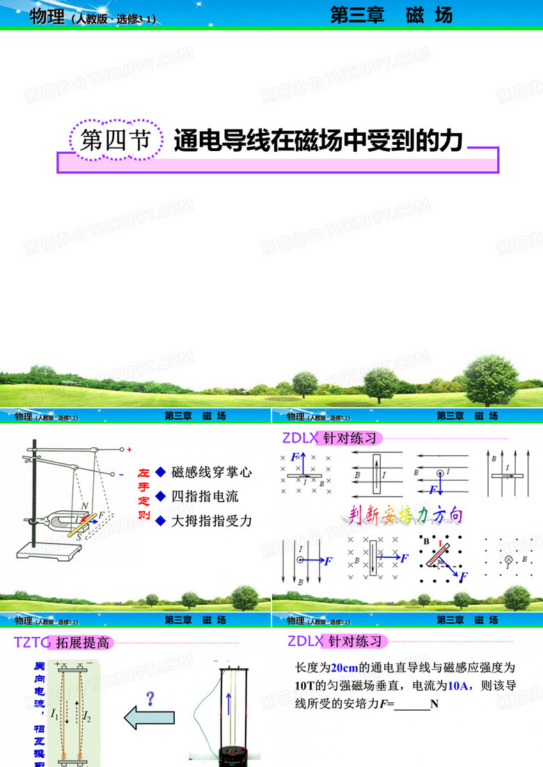 通电导线在磁场中受到的力