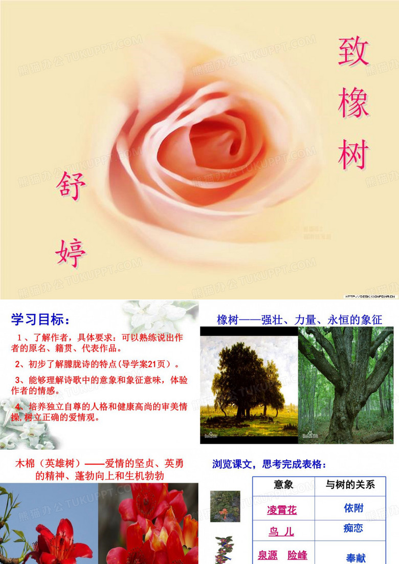 《致橡树》