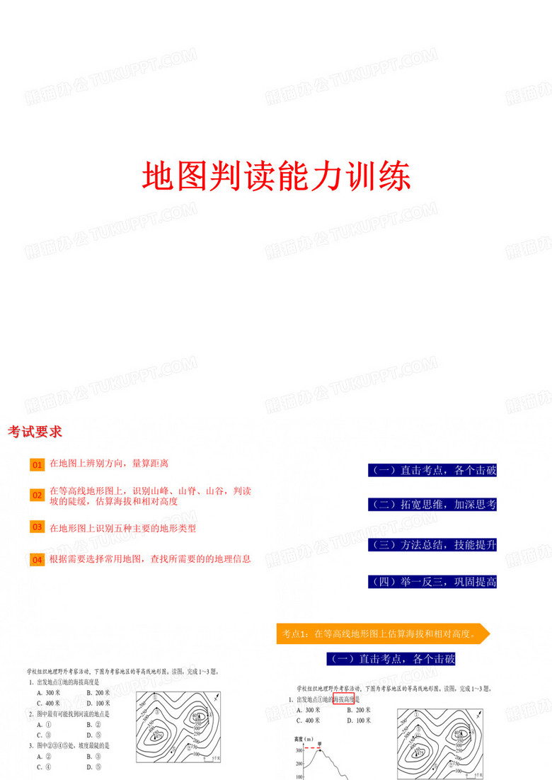 2020年北京初三地理中考复习 地图判读能力训练 课件(共27张PPT)