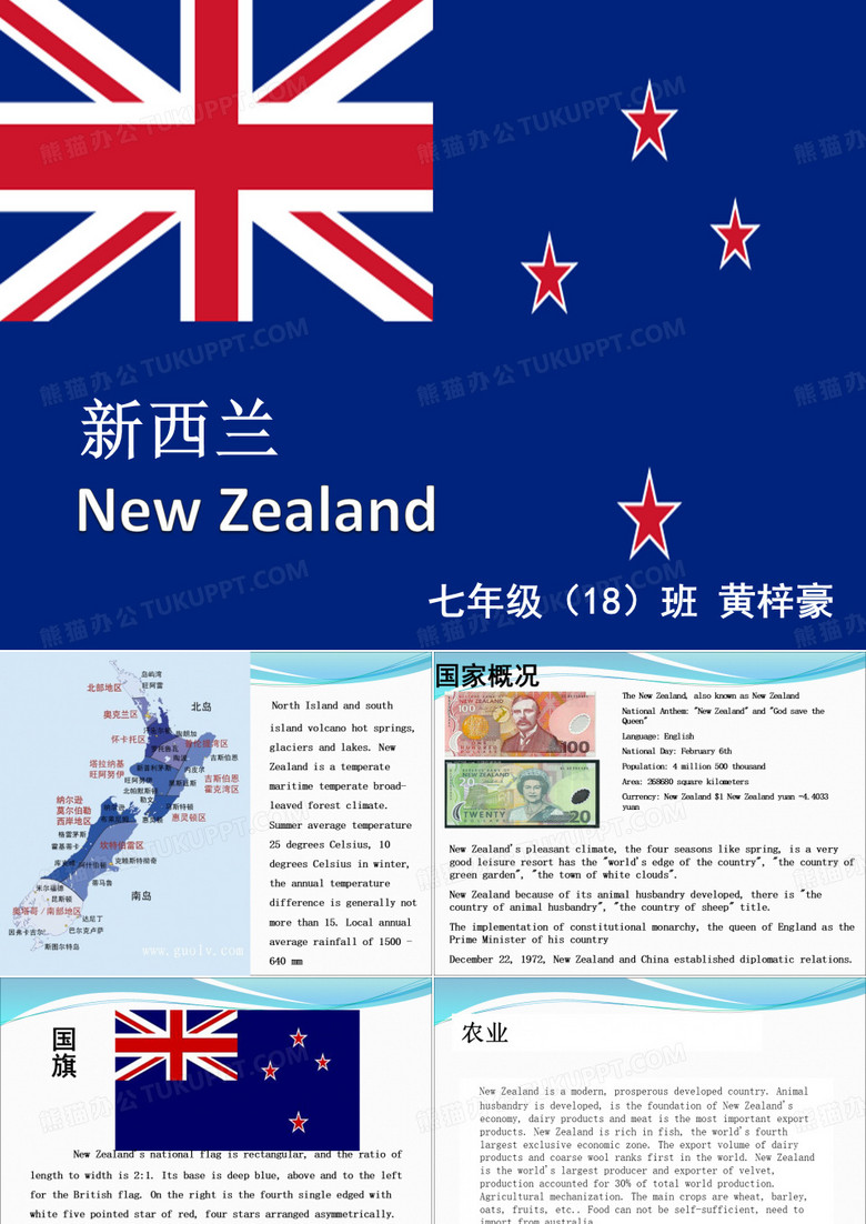 新西兰介绍英文ppt