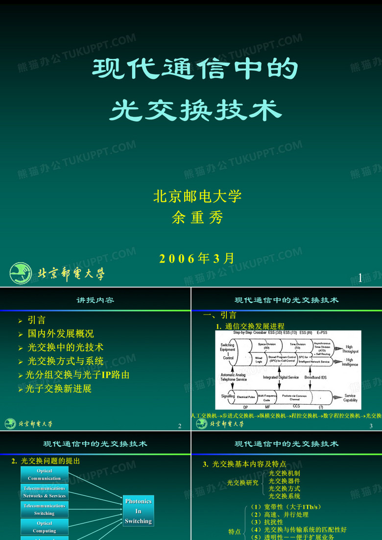 现代通信中的光交换技术