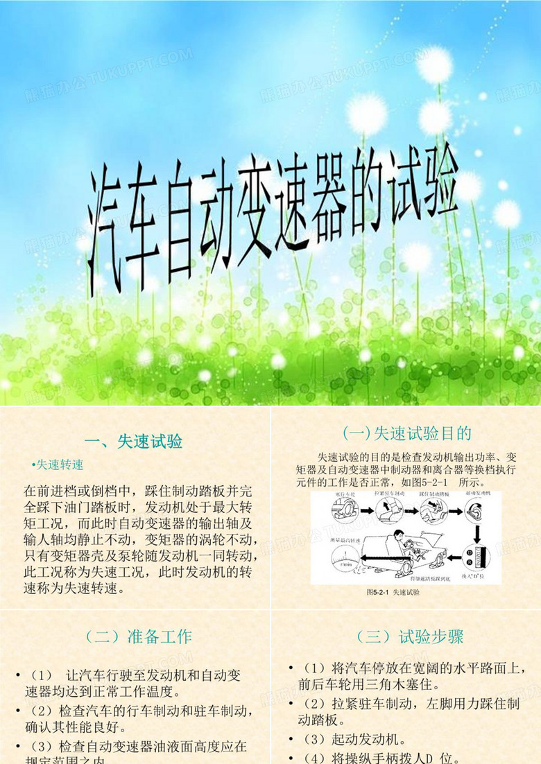 汽车自动变速器的试验