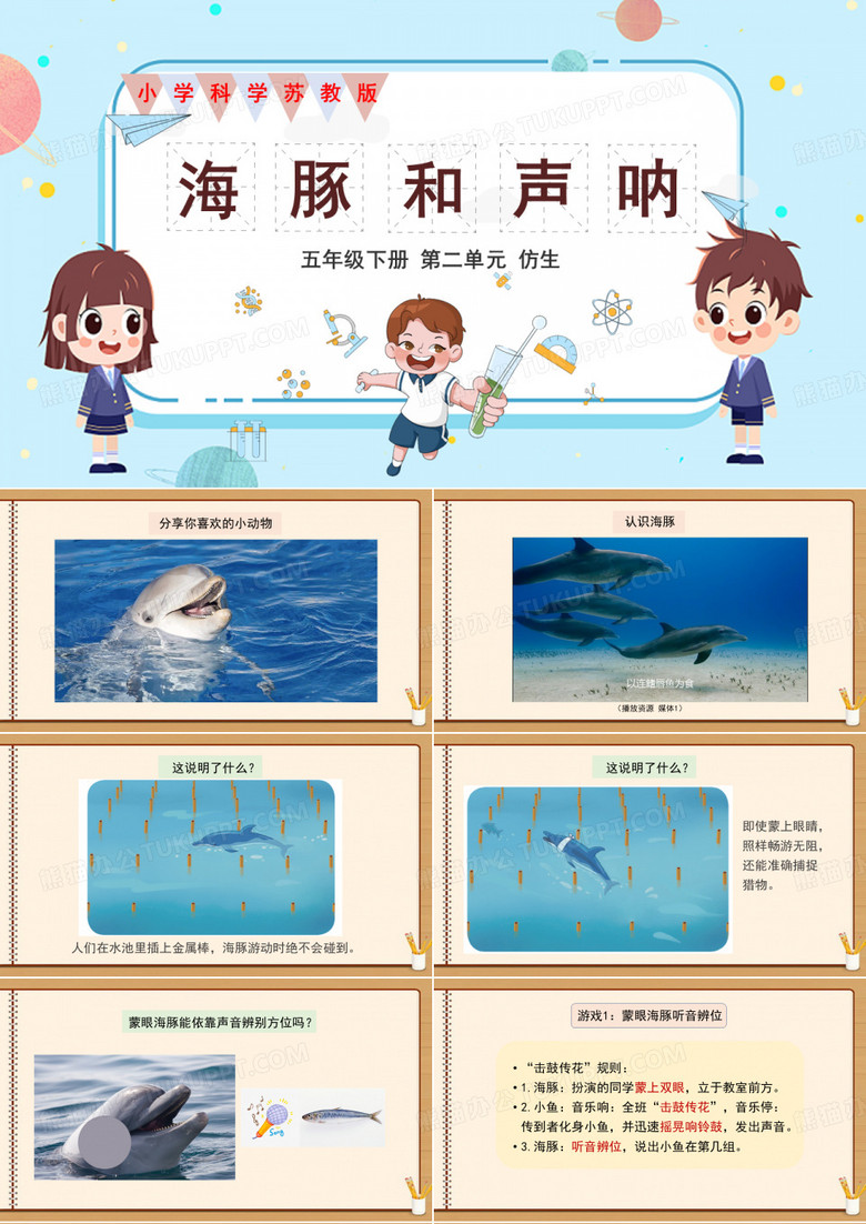 (苏教版五年级科学下册)《海豚与声呐》PPT