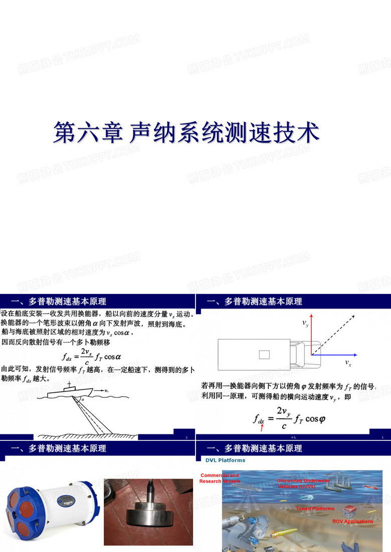 声呐(纳)技术 ：第六章 声纳系统测速技术2