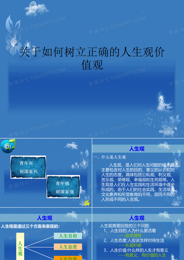 关于如何树立正确的人生观价值观课件