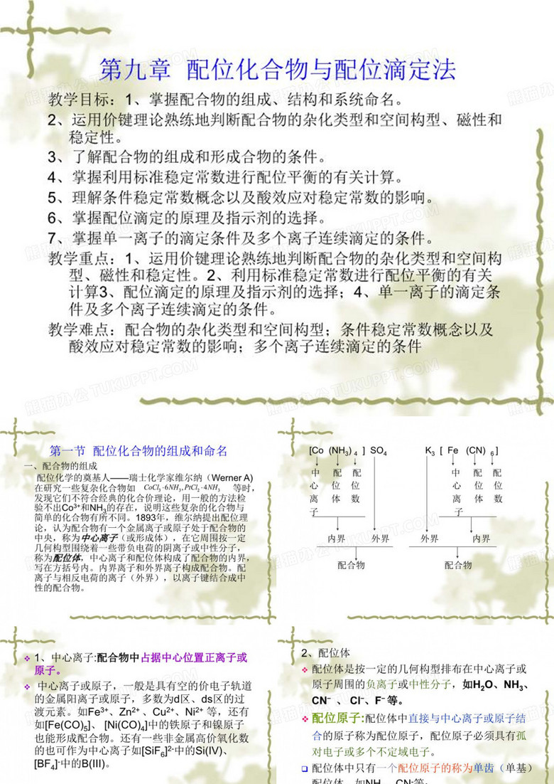 配位化合物与配位滴定法