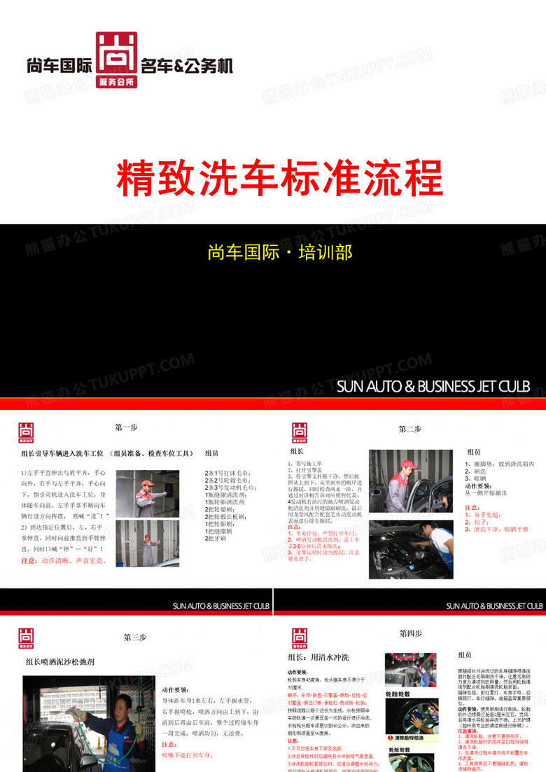 《精致洗车洗车标准流程》标准版 1