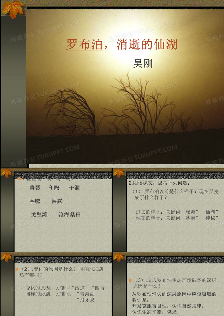 罗布泊消逝仙湖