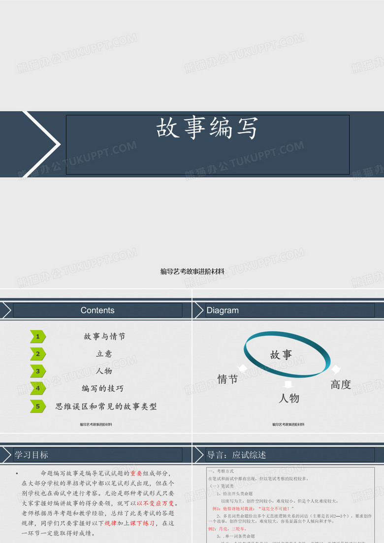 编导艺考故事进阶材料