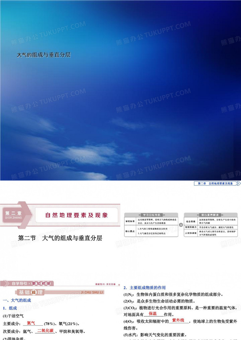 大气的组成与垂直分层
