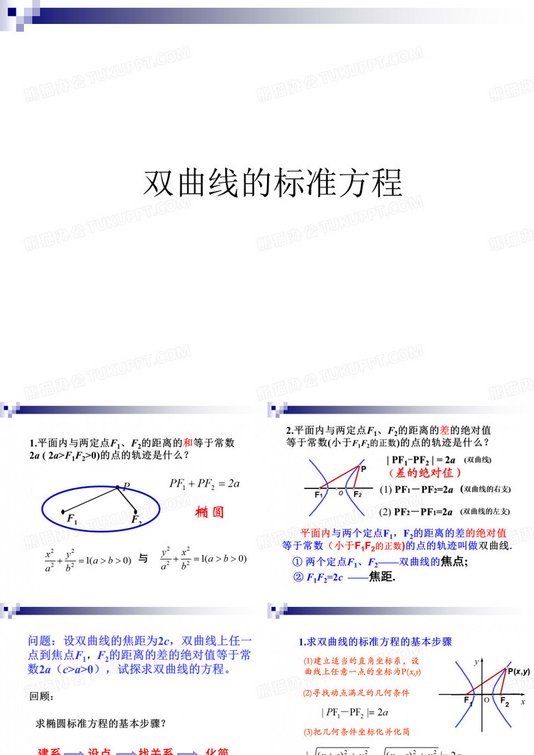 双曲线的标准方程