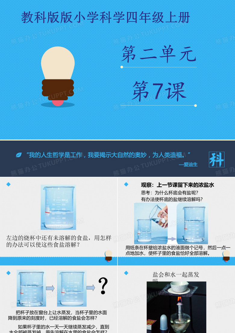 《分离食盐与水的方法》课件