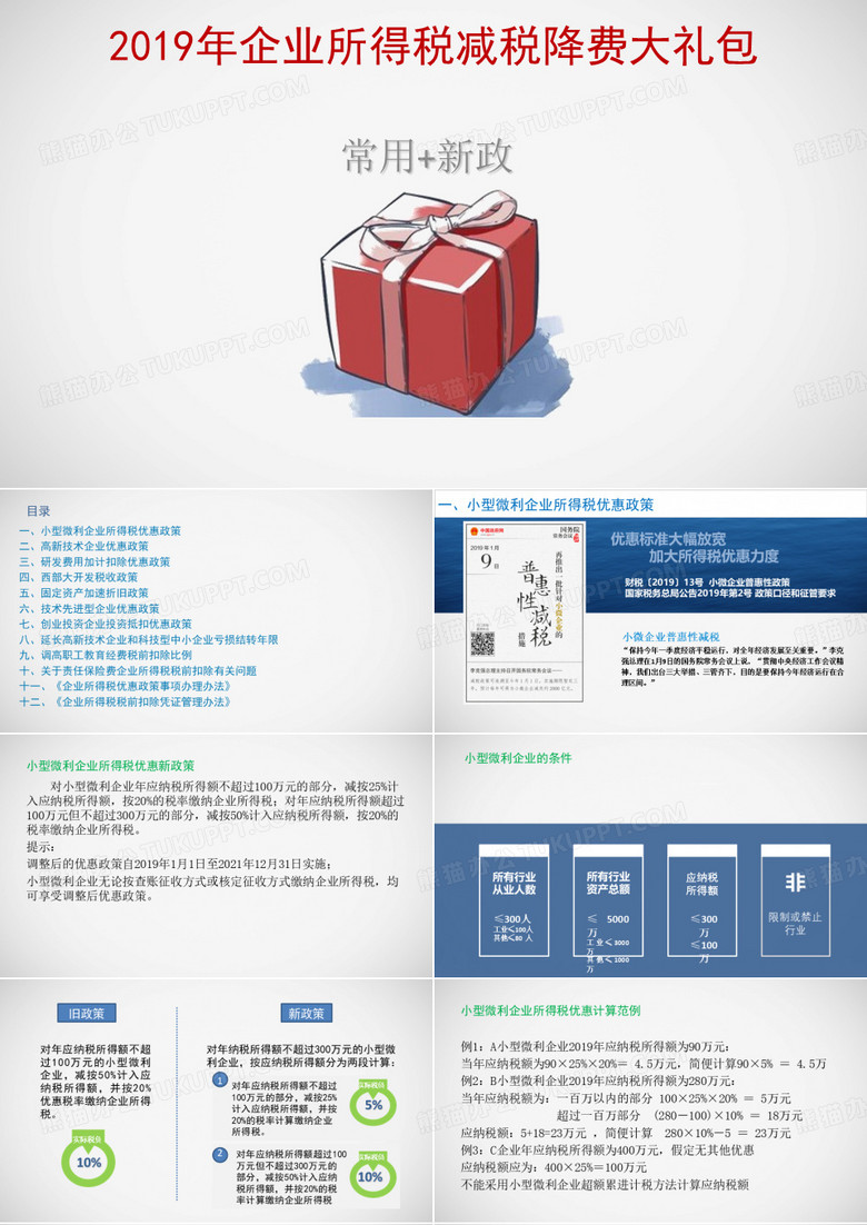 企业所得税减税降费大礼包常用新政.ppt