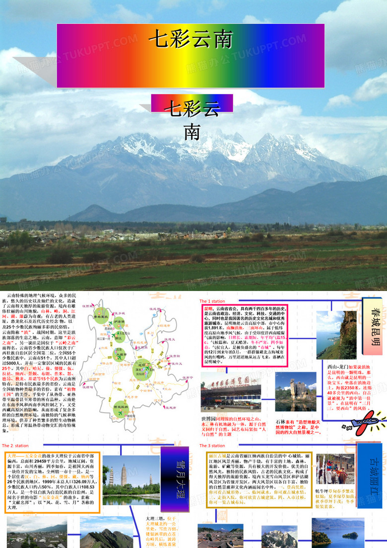 七彩云南 PPT课件