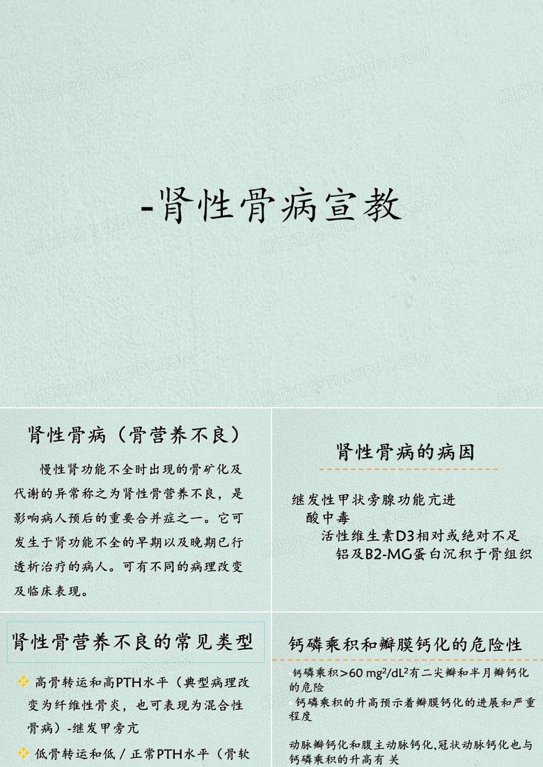 -肾性骨病宣教
