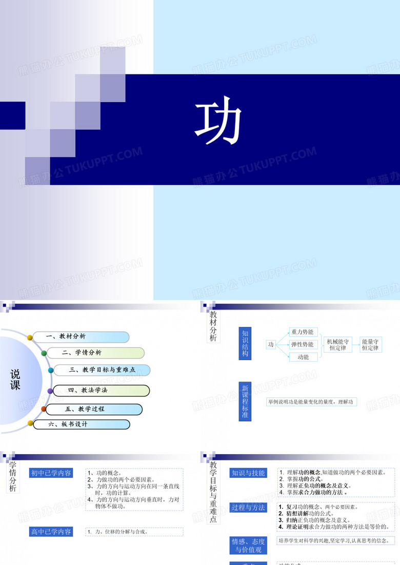经典说课课件,获奖作品,高一物理,功