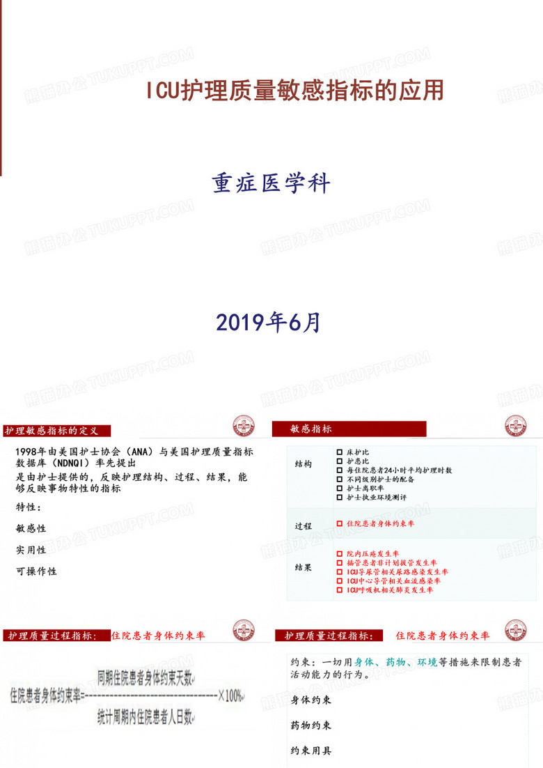 ICU护理质量的敏感指标
