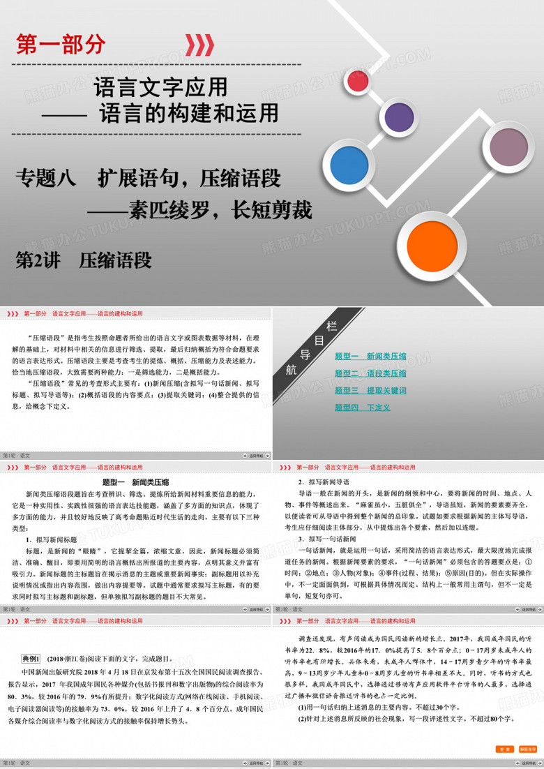 2020高考语文扩展语句压缩语段压缩语段