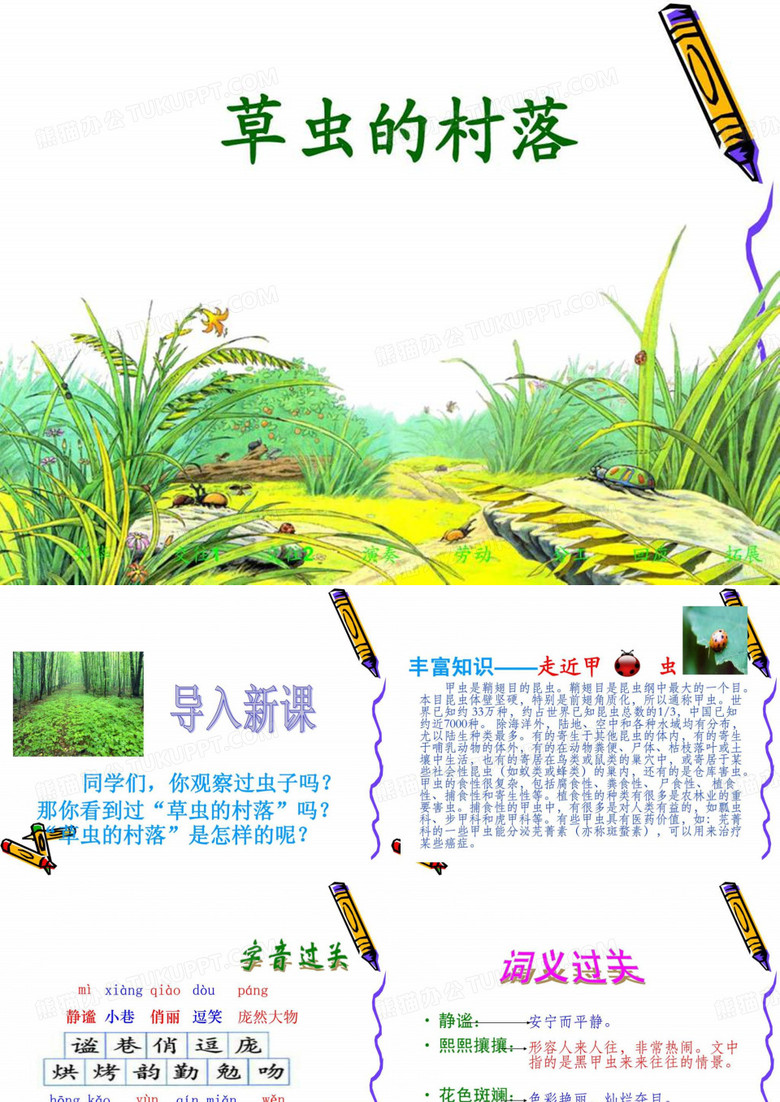 3草虫的村落课件