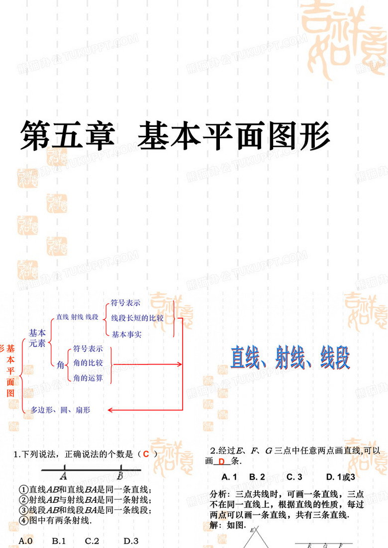 《基本平面图形》复习课件