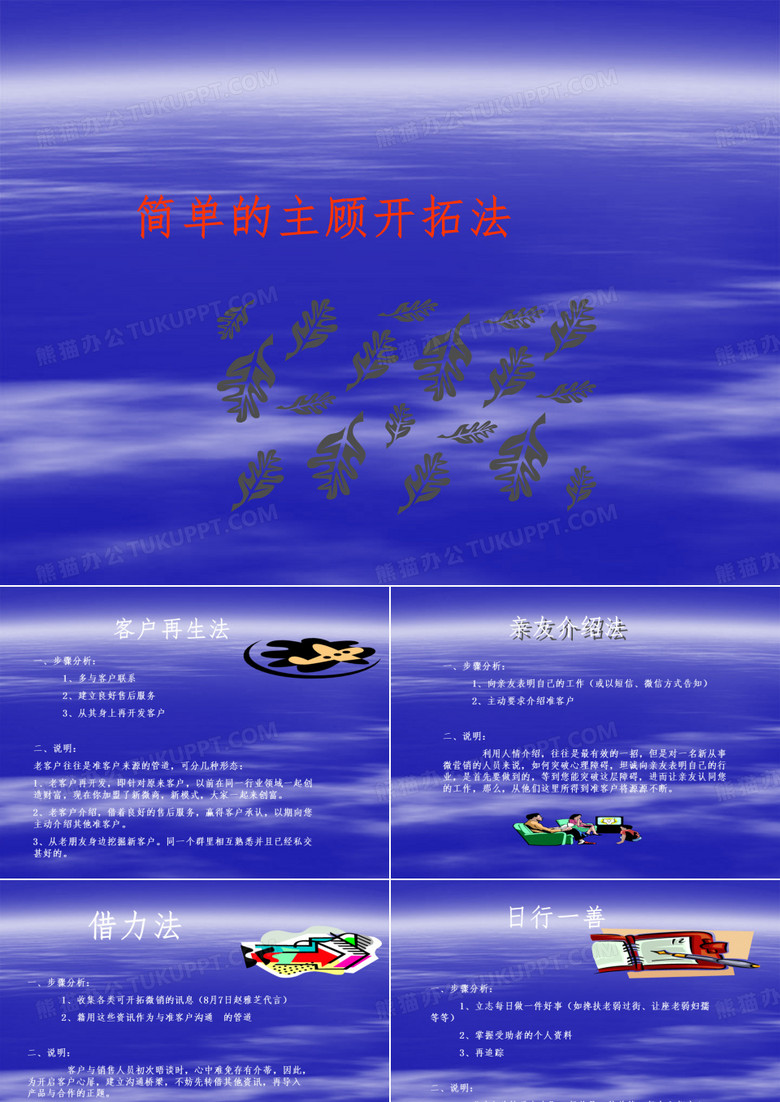主顾开拓方法