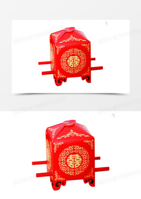 红色纸盒花轿00花轿120明清古典婚庆花轿60红色花轿剪贴画矢量素材100
