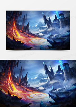 魔幻冰与火炫酷场景