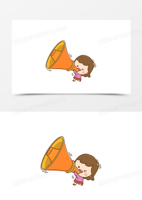 卡通小喇叭素材_卡通小喇叭图片_卡通小喇叭素材图片下载_熊猫办公