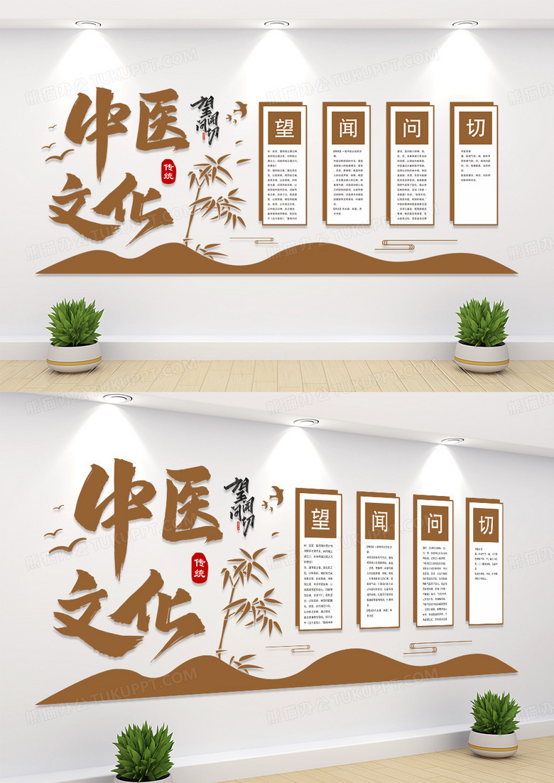 中国风养生中医文化文化墙