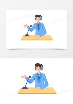 播音主持图片素材